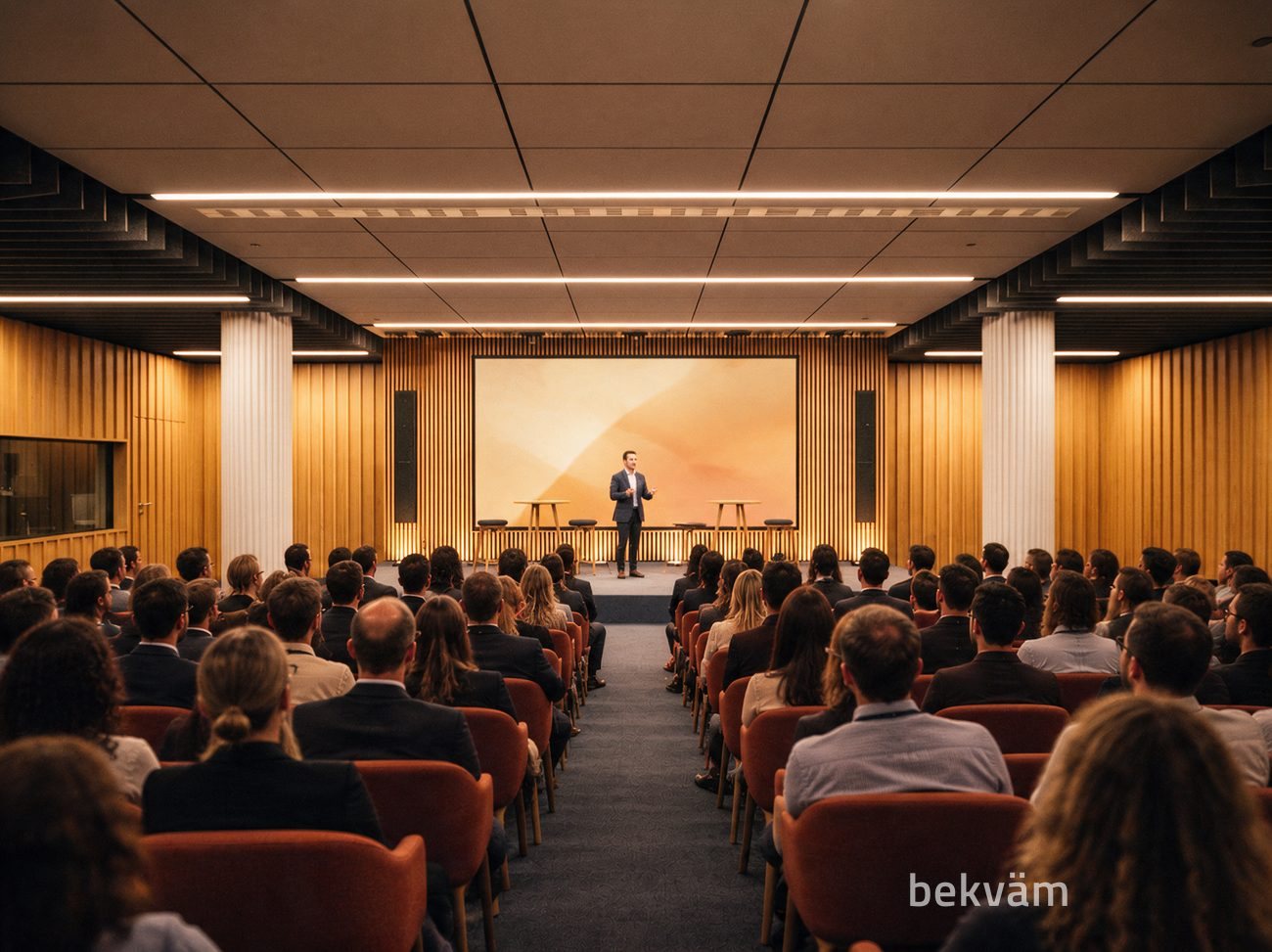 Auditório durante um evento